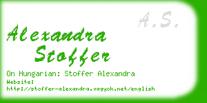 alexandra stoffer business card